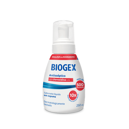 Sabonete Espuma Antisseptico Nutriex Biogex Nutri Mais 250ml