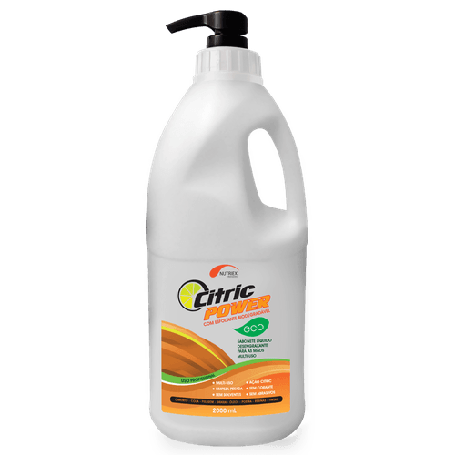 Sabonete Líquido Desengraxante Nutriex Power Eco Esfoliante Dosador 2L