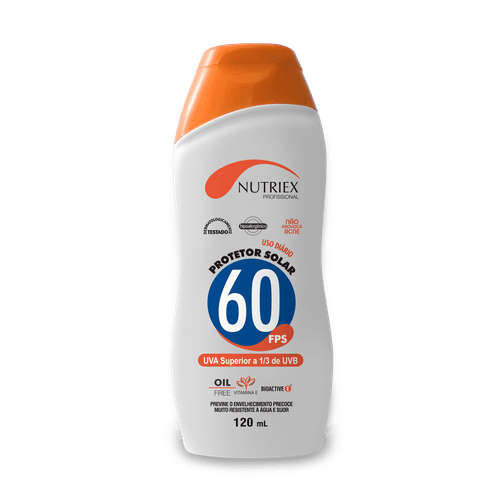 Protetor Solar Fps 60 Nutriex Frasco 120g