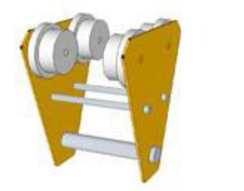 Trole Para Viga I de 76mm a 203mm Com Roldana de Nylon Vicsa