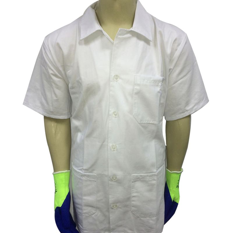 Jaleco-Manga-Curta-Em-Brim-Profissional-Prot-cap----------------------------------------------------