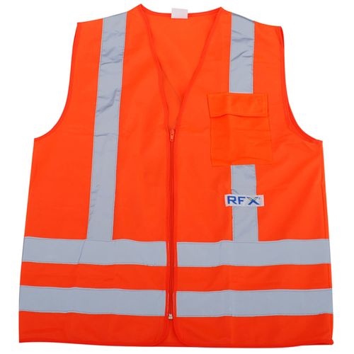Colete de Sinalização Rfx 1 Bolso Laranja Vicsa