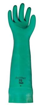 Luva-Nitrilica-Flocada-33cm-038mm-Solvex-Verde-Com-Forro-Ansell------------------------------------