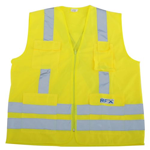 Colete de Sinalização Rfx 4 Bolsos Verde Vicsa