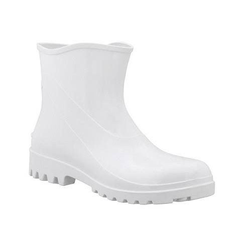 Bota Aquaflex Branca Cano Curto Bracol
