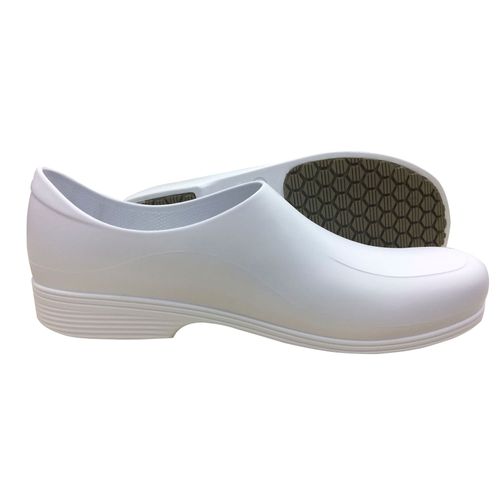 Sapato Ocupacional Antiderrapante Tradicional Man Branco Sticky Shoes