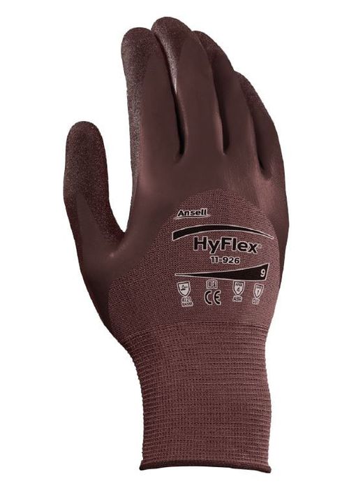 Luva Hyflex Tricotada Com Banho Nitrilico Ansell