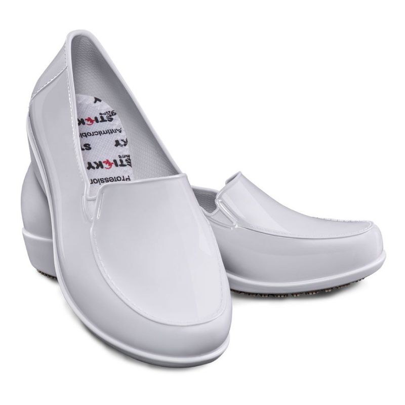 Sapato-Ocupacional-Antiderrapante-Social-Woman-Branco-Sticky-Shoes----------------------------------