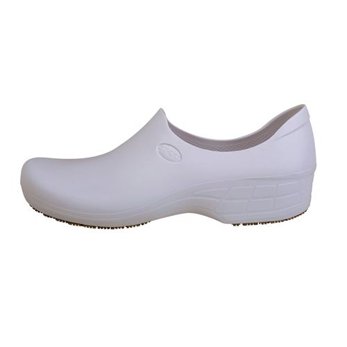 Sapato Ocupacional Antiderrapante Tradicional Woman Branco Sticky Shoes