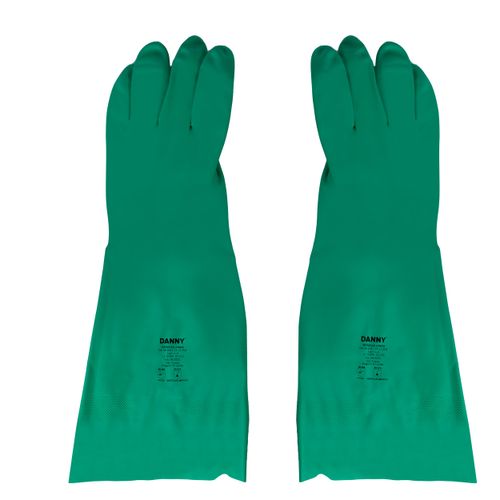 LUVA NITRILICA CLORINADA 46CM 0,55MM DANNY NITRIFLEX LONGA