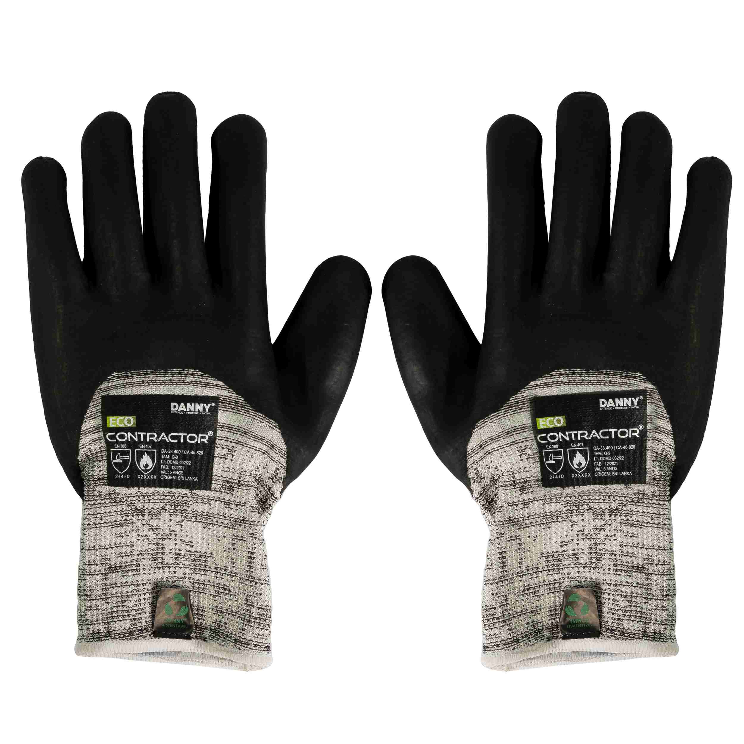 Luva Corte Banho Latex Pet Pead Fio Aco En388 2444d Danny Eco
