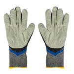 Luva-Flexcut-Couro-Total-Punho-Longo-Cinza-Danny----------------------------------------------------
