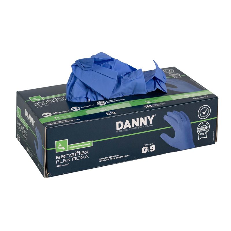 Luva-Desc-Nitrilica-Sem-Po-010mm-Danny-Sensiflex-Flex-Xg-roxo------------------