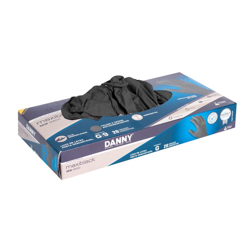 Luva-de-Latex-Antiderrapante-Maxiblack-Danny--------------------------------------------------------