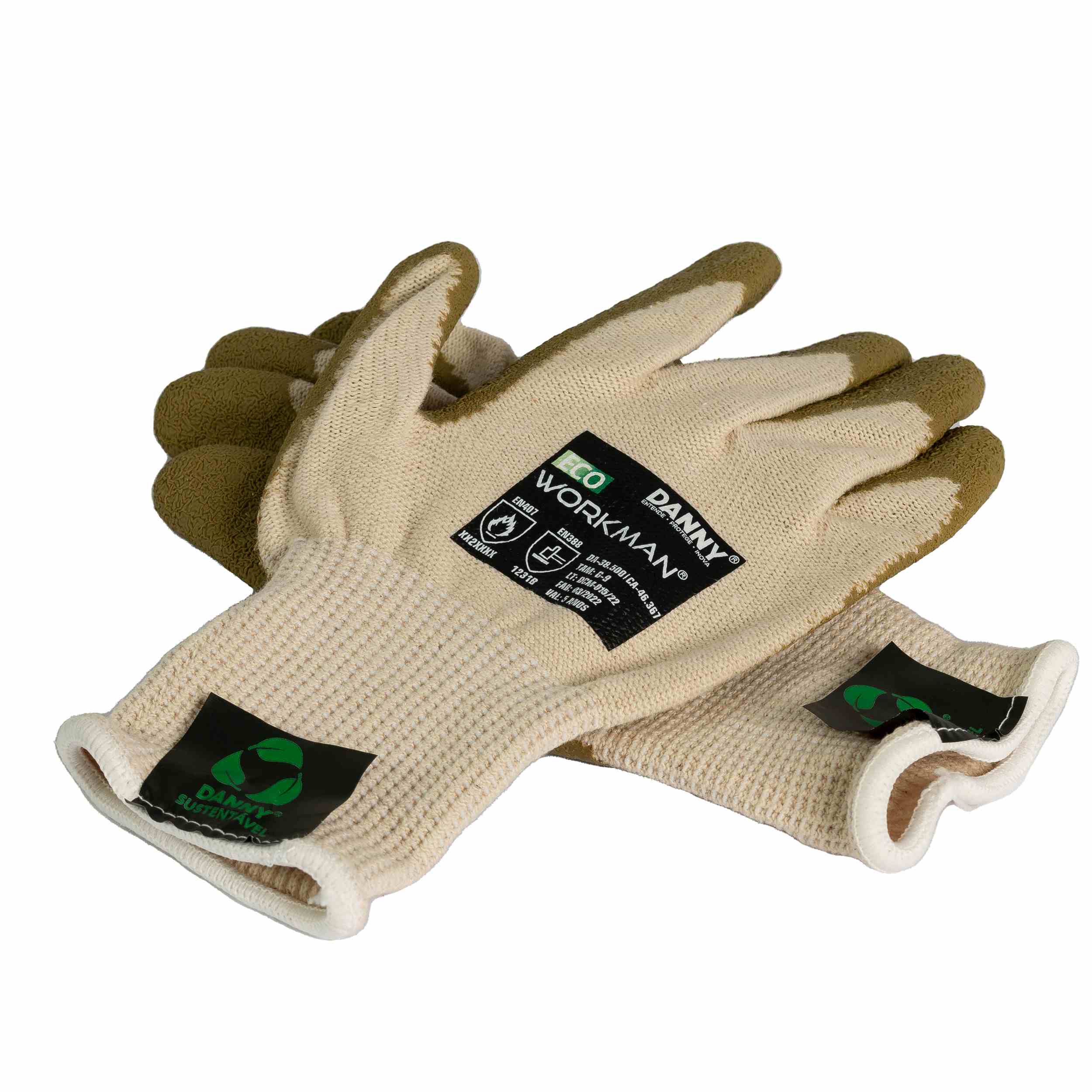 オットンマン Luva Banho Latex Ventil Tecido Reciclado Danny Eco Workman Xxg