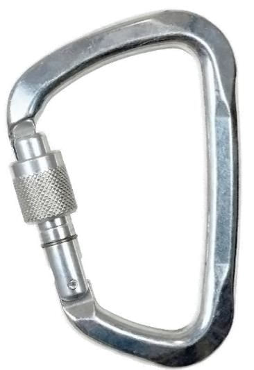 Mosquetao Em d Aluminio Trava Rosca 3m Altiseg