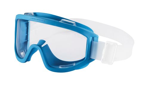 Óculos Policarb Sala Limpa Ampla Visão Valvulado Anti-Embaçante Anti-Risco Univet Elástica Silicone