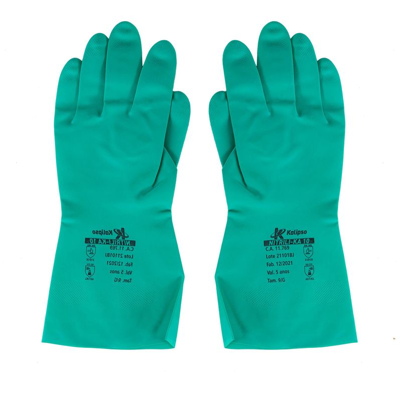 Luva-Nitrilica-Forrada-Verde-Ka10-Kalipso