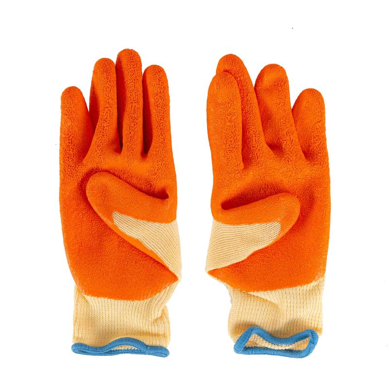 Luva-Banho-Latex-Ventil-Trico-Kalipso-Orangeflex-Xg-laranja---------------------