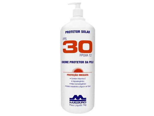 Protetor Solar Fps 30 Mavaro Bombona 1kg