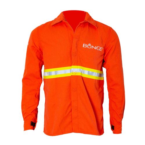 Camisa Arco Eletrico Cat 2 Sem Bolso Bunge Dupont Nomex Mhp Pp/laranja