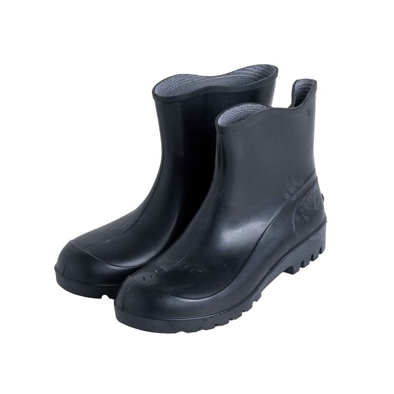 Bota-de-Pvc-Preta-Cano-Extra-Curto-Fujiwara---------------------------------------------------------