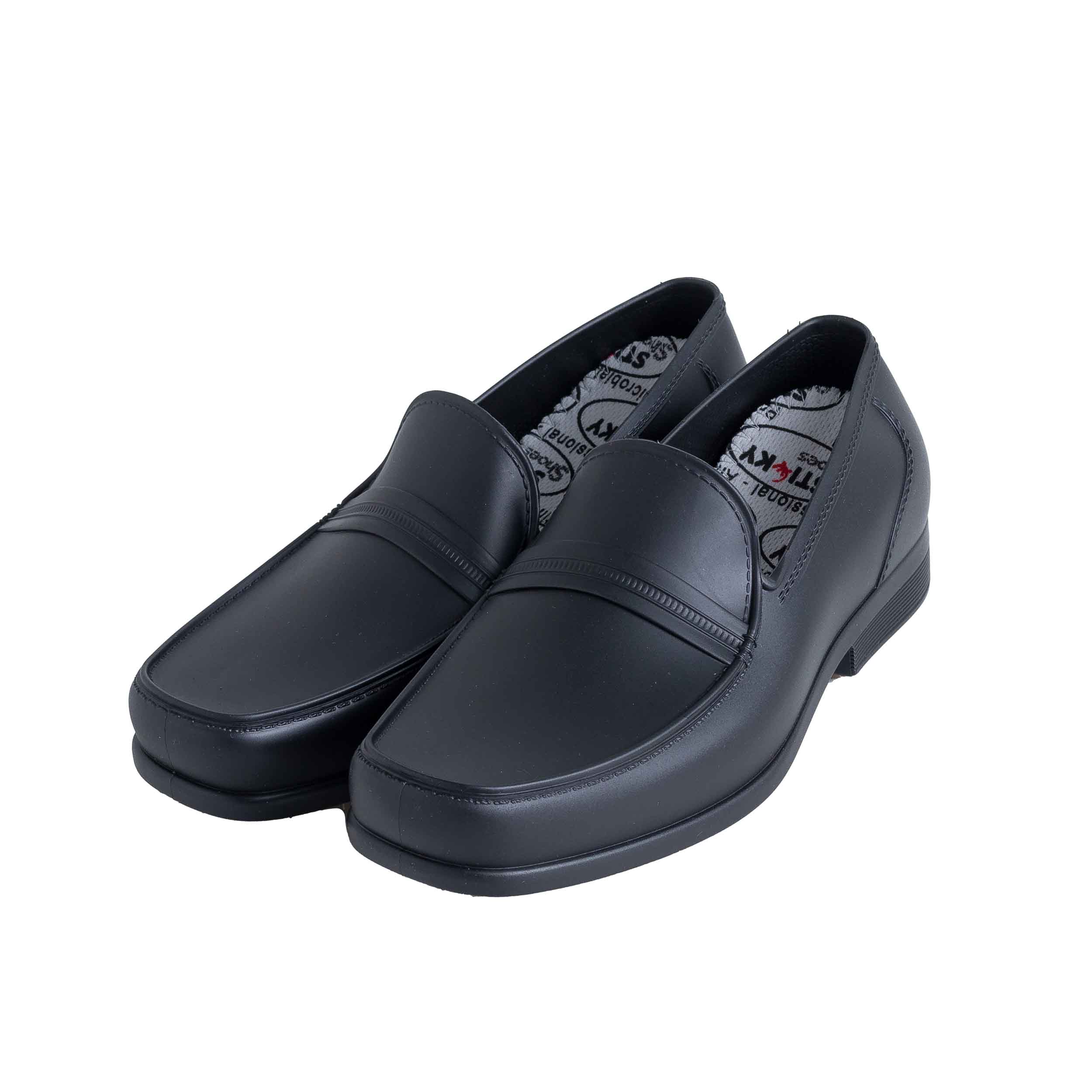 Sapato Ocupacional Antiderrapante Social Man Preto Sticky Shoes
