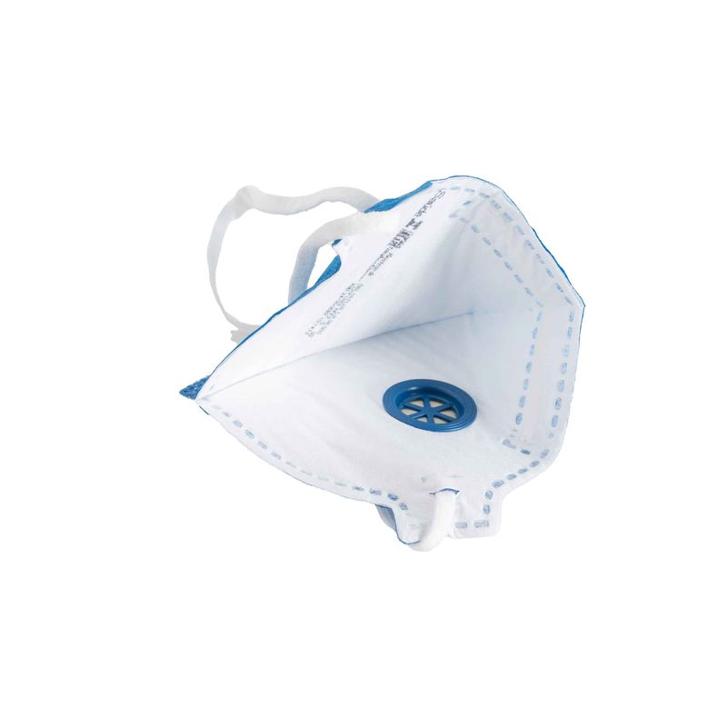 Respirador-Descartavel-Pff2-Com-Valvula-Dobravel-Deltaplus-Azul