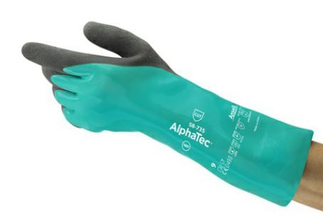 Luva Corte Banho Nitrilica Fibra Vidro En388 4432c Ansell Alphatec 58-735