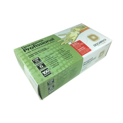 Luva Desc Latex Com Po 0,08mm Descarpack