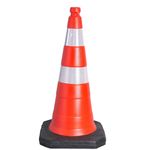 Cone-75cm-Refletivo-Rigido-Base-Borracha-Kteli----------------------------------