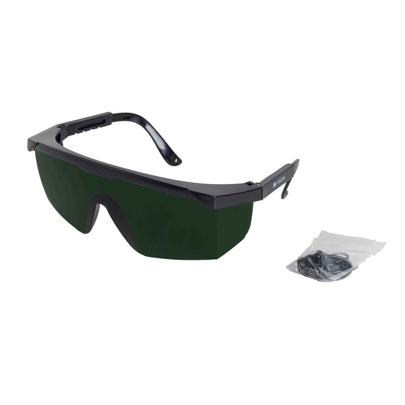 Oculos-de-Protecao-Pomp-Vision-3000-Lente-Verde-5.0-Com-Tratamento-Ar-3m----------------------------