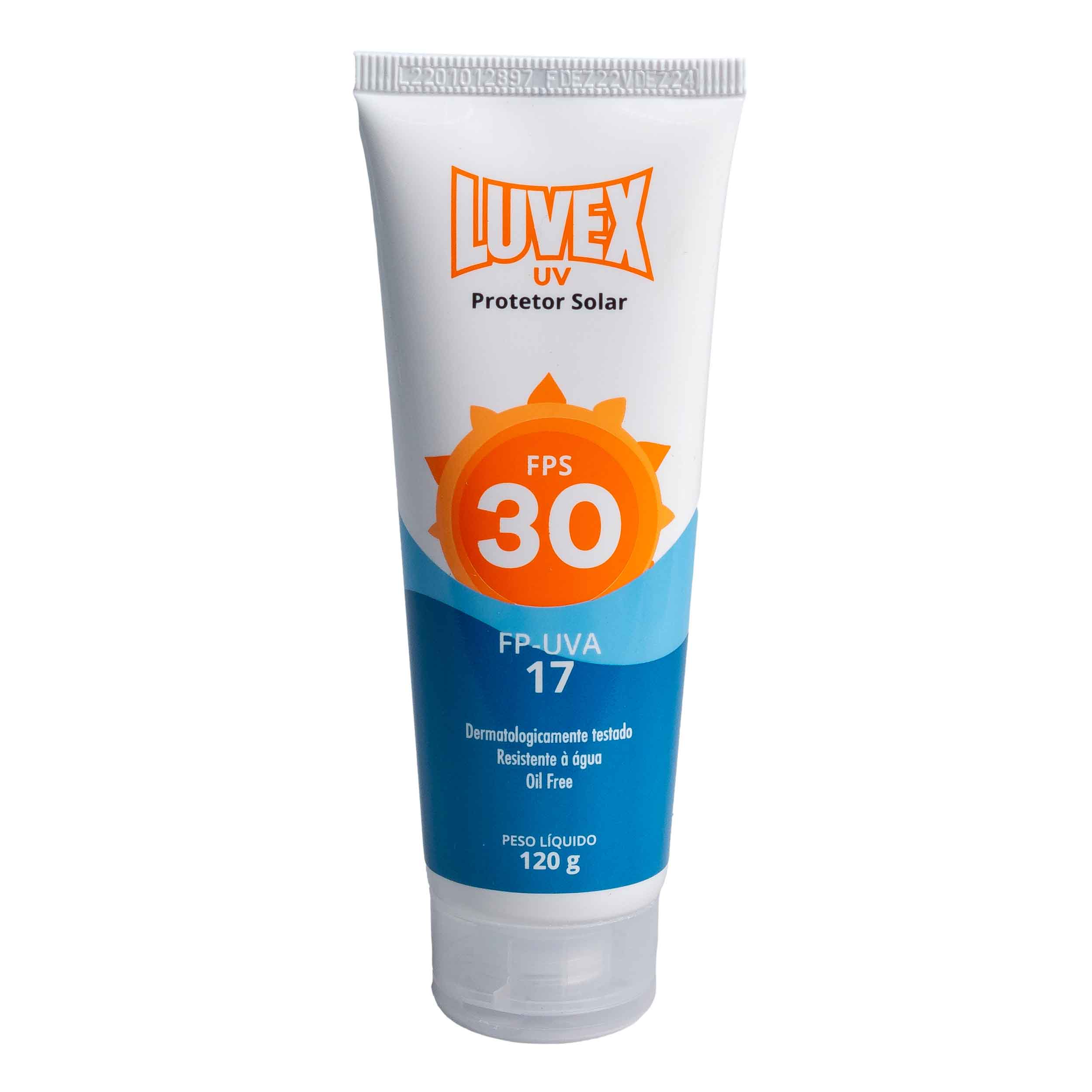 Protetor Solar Fps 30 Bisnaga 120gr Luvex - Net Suprimentos