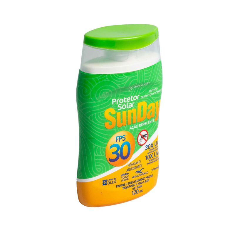 Protetor-Solar-Repelente-FPS-30-Sunday-Frasco-120ml