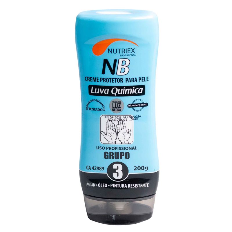 Creme-Grupo-3-Nutriex-Luva-Quimica-Nutribio-Frasco-200g
