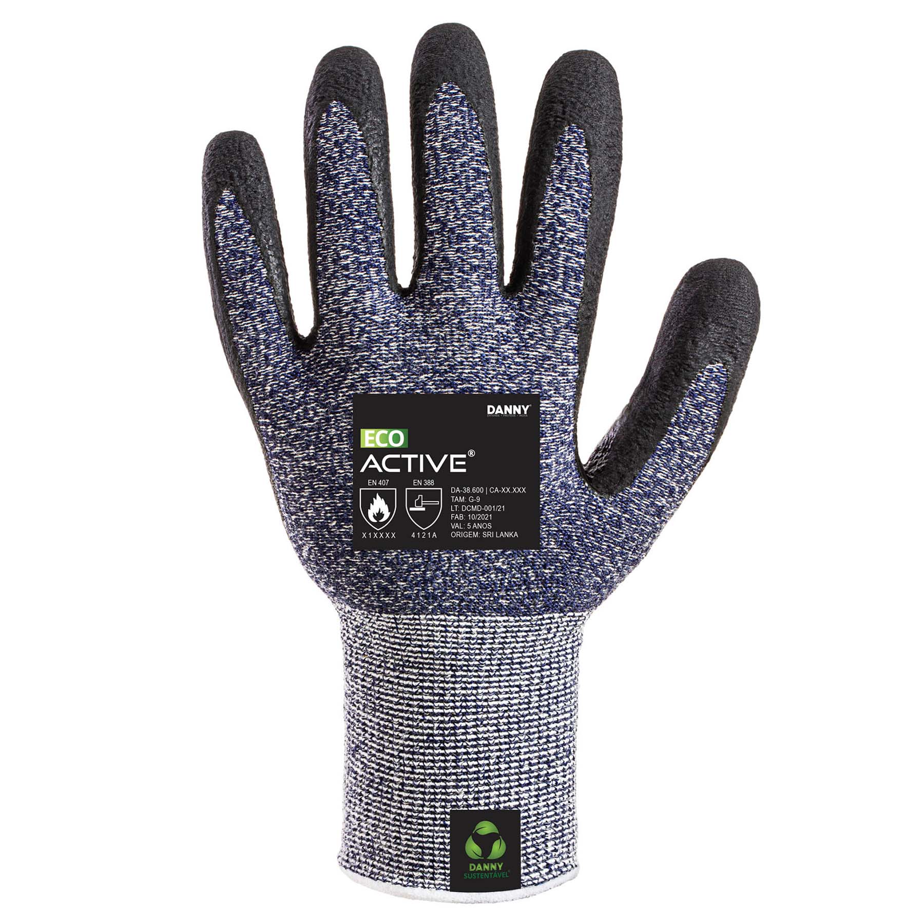 Luva Banho Nit Biodegradavel Ventil Nylon Danny Eco Active Xxg//