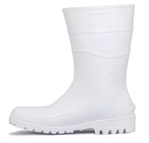 Bota Pvc Curta 26cm B.aco Bracol Acqualev 85bpc200 Branca 46/branco