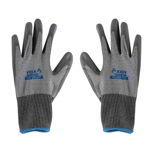 Luva Corte Banho Pu Pead En388 4542e Volk Cut Smart Xg/cinza