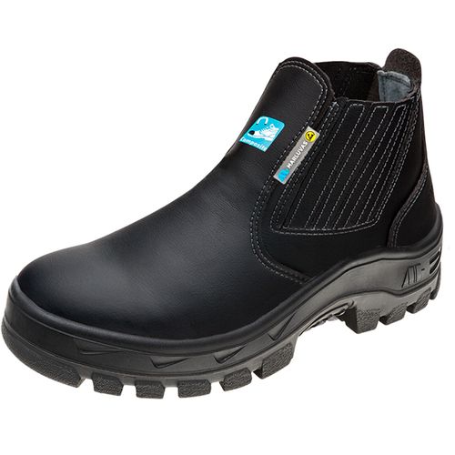 Botina El B.comp Antiest Micro Fibra Marluvas Preta 47/preto