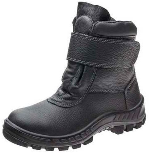 Coturno Escarfador Velcro B.aco Pu Borr Couro Vaqueta Marluvas Preto 45//