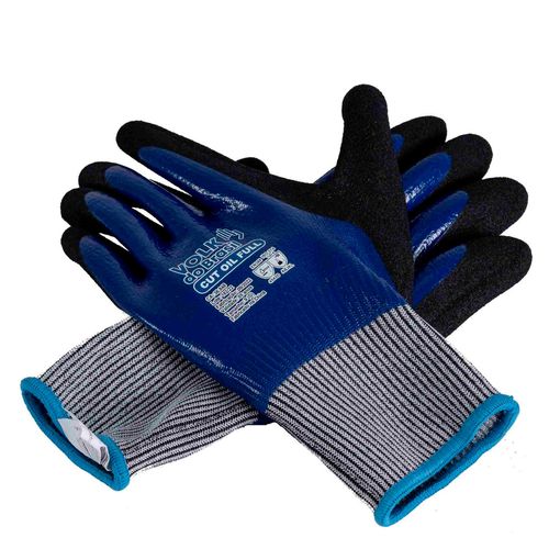 Luva Corte Banho Nit Pead Fibra Vidro En388 4543 Volk Cut Oil Full P//