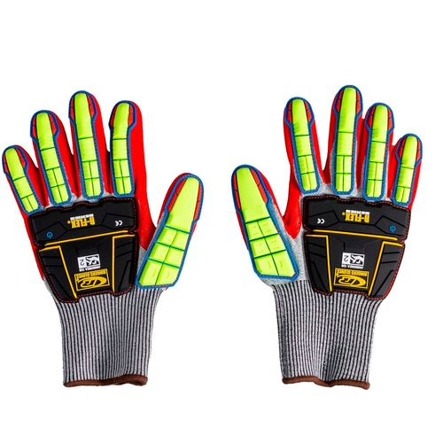 Luva Impacto Hppe Nitrilico Tpr Ansell Ringers R065 9//