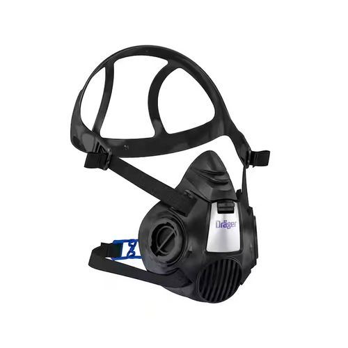 Respirador Semifacial Borracha Para 2 Cartuchos Drager Xplore 3300 G