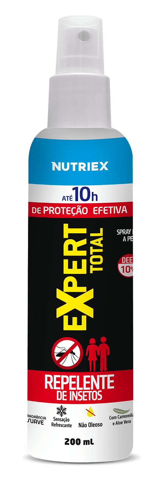 REPELENTE 10H NUTRIEX EXPERT TOTAL FAMILY SPRAY 200ML