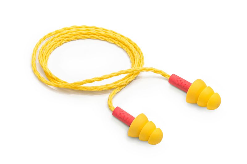 Plug Silicone 16dB Cordão Tecido Millenium G Amarelo-1788541672356