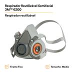 Respirador Semifacial Série 6200 3m - Tamanho M-1788542421177