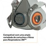 Respirador Semifacial Série 6200 3m - Tamanho M-1788542426719