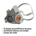Respirador Semifacial Série 6200 3m - Tamanho M-1788542438470