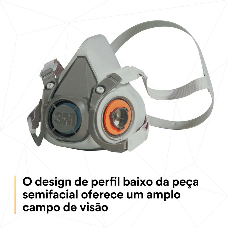 Respirador Semifacial Série 6200 3m - Tamanho M-1788542438470