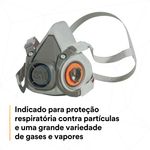 Respirador Semifacial Série 6200 3m - Tamanho M-1788542443056